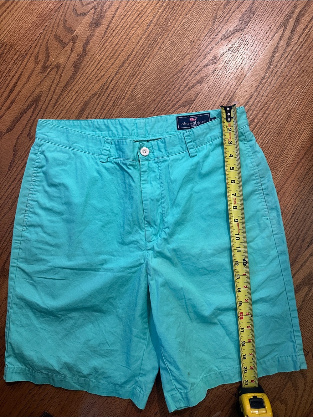 Vineyard Vines Mint Green Chino Shorts Size 34 Classic Fit Cotton